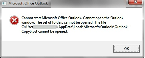 outlook 2010 1 open problem