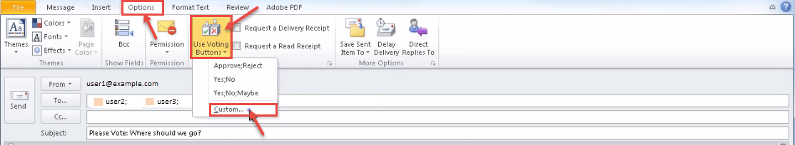 outlook 2010 4 custom button