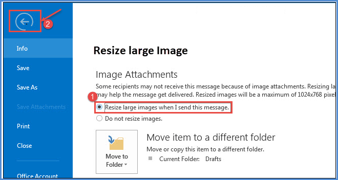 outlook 2013 5 resize image