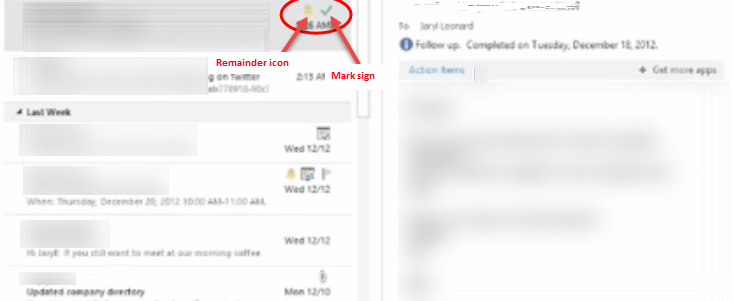 outlook 2013 8 remainder mark