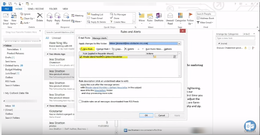 outlook2013 2 newrule