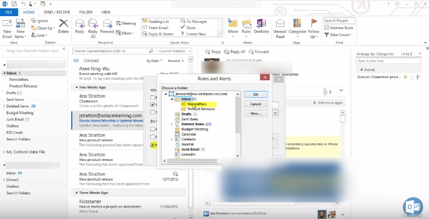 outlook2013 4 rulesandalert