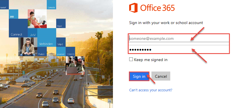 office 365 1 login clutter