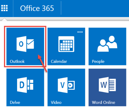 office 365 1 open outlook