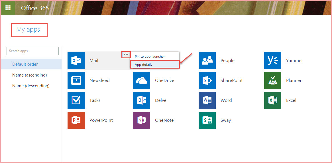 office 365 13 app details app launcher features