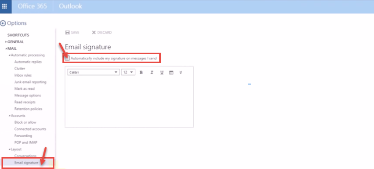 office 365 13 email signature