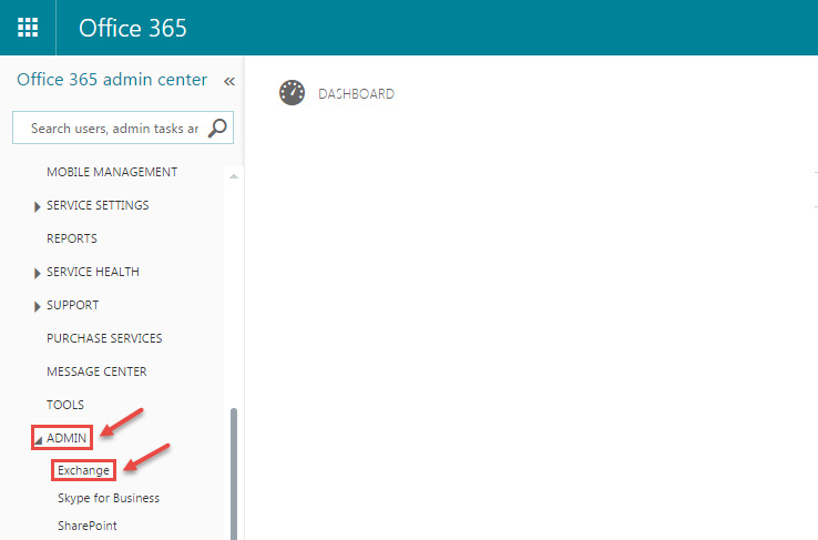 office 365 3 admin exchange