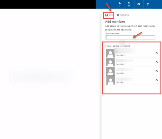 office 365 4 add members