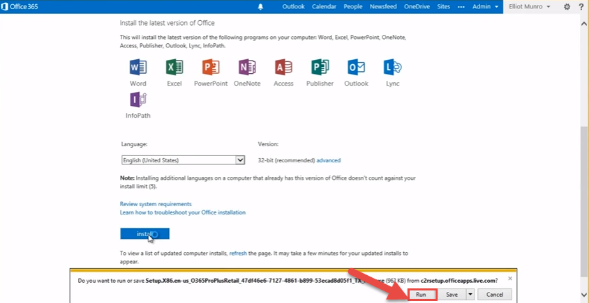 office365 5 install