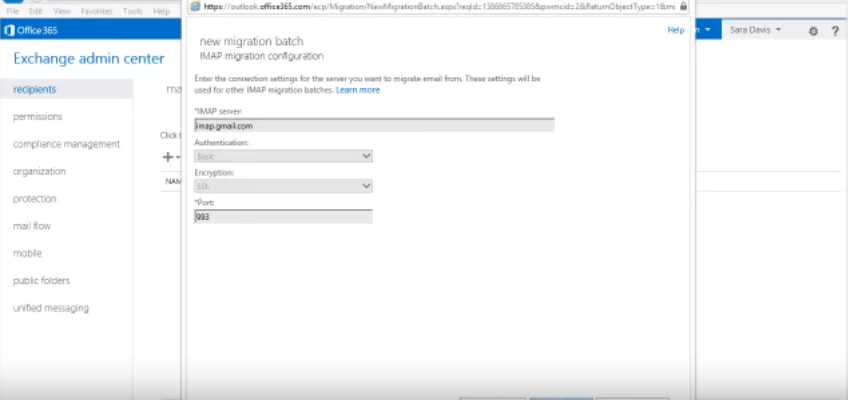 office 365 6 IMAP Migration