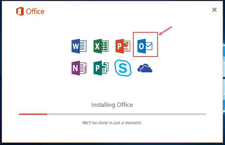 outlook 365 7 configure installing outlook